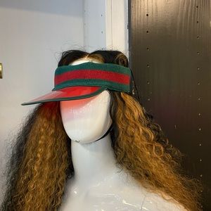 Gucci vinyl Web visor